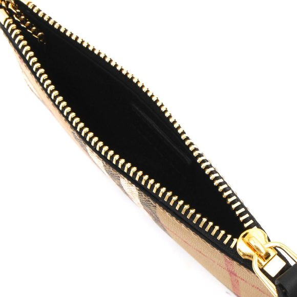 Burberry Coin Case Key Wallet Kelbrook Check Archive Beige LS CLF - Picture 2 of 5